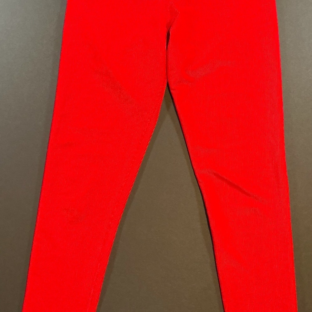 Beach Riot Cara Rib Legging Red High-Rise Ribbed Size Small - Picture 2 of 10